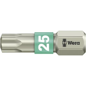 Wera 3867/1 TS TX 25 X 25 MM 05071035001 bit Torx T 25 nerezová ocel  D 6.3 1 ks