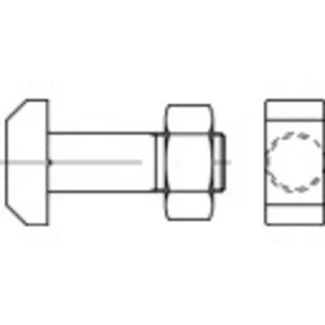 Skrutka s T hlavou TOOLCRAFT 106203 M12 DIN 261 40 mm oceľ 10 ks