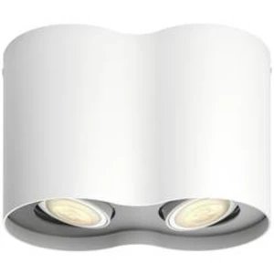 LED stropní reflektory Philips Lighting Hue Hue White Amb. Pillar Spot 2 flg. weiß 2x350lm inkl. Dimmschalter, GU10, 10 W, N/A