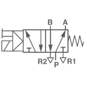 Elektropneumatický ventil Norgren V51B517A-A213J, 5/2-cestné, G 1/4, 24 V/DC