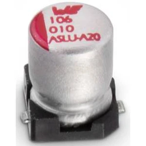 Elektrolytický kondenzátor Würth Elektronik WCAP-ASLU Aluminum Electrolytic Capacitors, radiální, 10 µF, 16 V, 1 ks