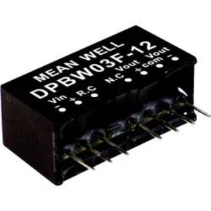 DC/DC měnič napětí, modul Mean Well DPBW03G-05, 300 mA, 3 W, Počet výstupů 2 x