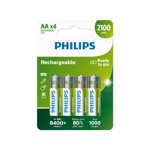 Nabíjecí tužkové baterie AA Philips MultiLife HR6 NiMH R6B4A210/10 2100mAh