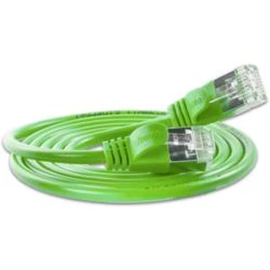 Síťový kabel RJ45 Slim Wirewin PKW-LIGHT-STP-K6 1.0 GN, CAT 6, U/FTP, 1.00 m, zelená