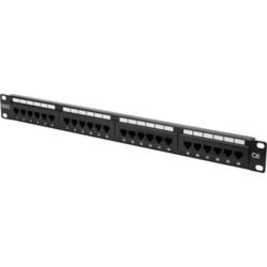 Síťový patch panel Digitus DN-91624U, 24 portů, CAT 6, 1 U