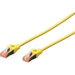 Síťový kabel RJ45 Digitus DK-1644-010/Y, CAT 6, S/FTP, 1.00 m, žlutá