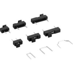 Zkratovací můstek TRU COMPONENTS TC-0332166-30-10-0, rastr (rozteč) 7.62 mm, počet pólů 2, stříbrná, 1 ks