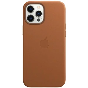 Kryt na mobil Apple Leather Case s MagSafe pre iPhone 12 Pro Max - sedlovo hnedý (MHKL3ZM/A) kryt na mobilný telefón • určený pre Apple iPhone 12 Pro 