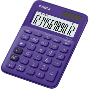 Casio MS-20UC stolná kalkulačka fialová Displej (počet miest): 12 solárny pohon, na batérie (š x v x h) 105 x 23 x 149.5