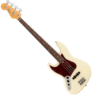 Fender American Professional II Jazz Bass RW LH Olympic White Elektrická basgitara