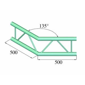 Alutruss BILOCK BQ2-PAC23V 2-bodová rampa roh 135 °