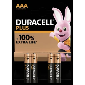 Duracell Plus-AAA K4 mikrotužková batérie typu AAA  alkalicko-mangánová  1.5 V 4 ks