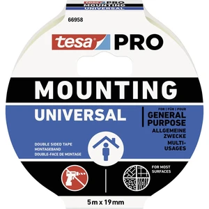 tesa Mounting PRO Universal 66958-00001-00 montážna páska  biela (d x š) 5 m x 9 mm 1 ks