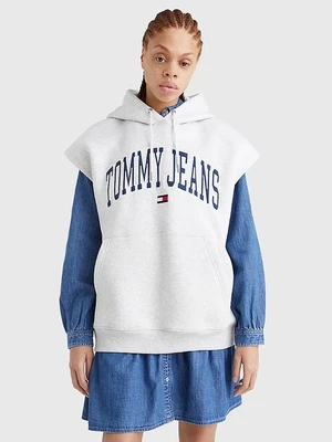 Tommy Jeans Collegiat Mikina Šedá