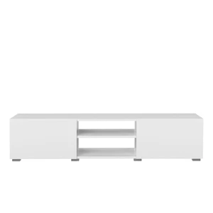 Biała szafka pod TV 140x31 cm Podium – TemaHome