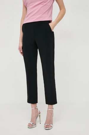 Kalhoty Pinko dámské, černá barva, jednoduché, high waist, 102861.7624