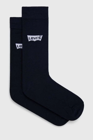 Ponožky Levi's 3-pack tmavomodrá barva