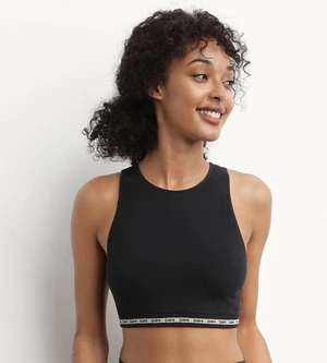 Černá dámská sportovní podprsenka DIM Icons Wirefree Crop top