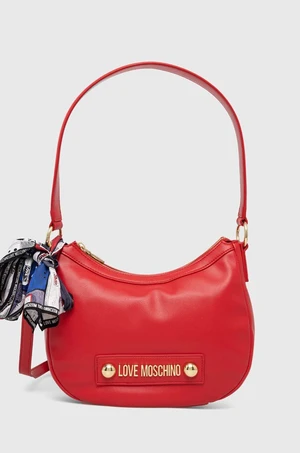 Kabelka Love Moschino červená farba, JC4222PP08KD0