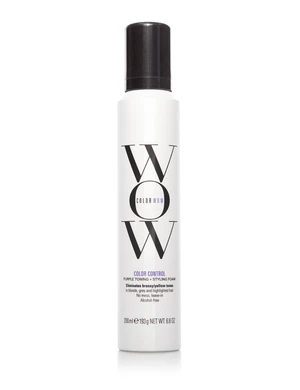 Color Wow Stylingová tónovací pěna pro blond vlasy Color Control (Purple Toning + Styling Foam) 200 ml