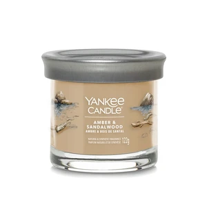 Yankee Candle Aromatická sviečka Signature tumbler malý Amber & Sandalwood 122 g