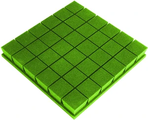 Mega Acoustic PA-PM-KOSTKA7-G-50x50x7 Green Absorbent Schaumstoffplatte