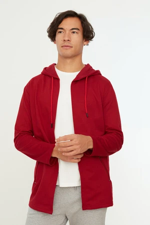 Trendyol Cardigan - Burgundy - Regular fit