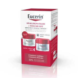 Eucerin HYALURON-FILLER + VOLUME-LIFT Denný krém pre norm./zmieš. pleť + Nočný krém