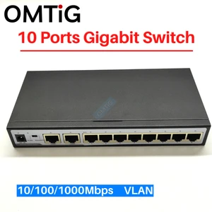 10-port full Gigabit unmanaged network metal Ethernet switch