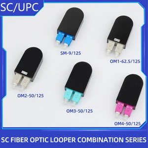 SC / UPC Fiber Optic Circuitors Connector SM & MM Fiber Optic Loopback Adapter