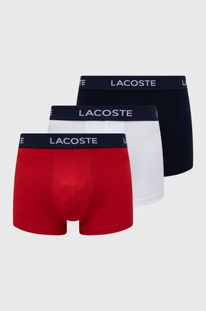 Boxerky Lacoste 3-pak pánske, tmavomodrá farba