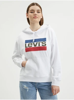 Biela dámska mikina s kapucňou Levi's®