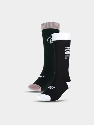Dámske snowboardové ponožky (2-pack) - čierne