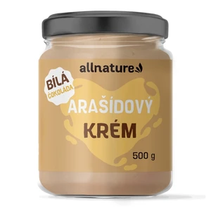 ALLNATURE Arašídový krém s bílou čokoládou 500 g