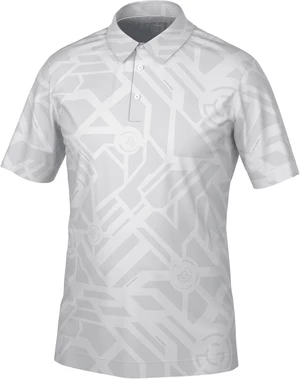 Galvin Green Maze Mens Breathable Short Sleeve Shirt Cool Grey XL Chemise polo