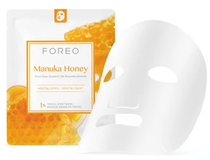 FOREO Oživující plátýnková maska pro zralou pleť Manuka Honey (Revitalizing Sheet Mask) 3 x 20 g