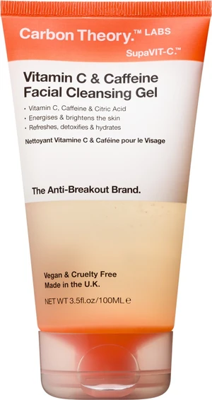 Carbon Theory Čisticí pleťový gel Vitamin C & Caffeine (Facial Cleansing Gel) 100 ml