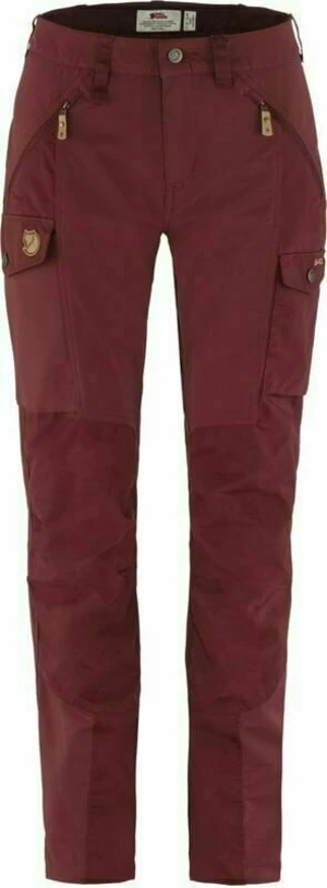 Fjällräven W Nikka Bordeaux Red 42 Pantaloni outdoor