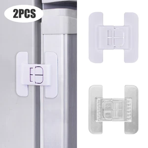 Kids Security Protection Refrigerator Lock Home Furniture Cabinet Door Safety Locks Anti-Open Water Dispenser Locker Buckle 2Pcs