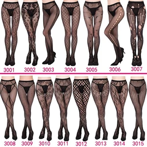 Womens Sexy Fishnet Tights Jacquard Weave Seamless Pantyhose Yarns Garter Grid Fish Net Stockings Hose Sexy Lingerie Collant