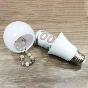 Stash Can Light Bulb Money Storage Tanks Diversion Secret Compartment Creative Hidden Storage for Home Jewelry Small Items