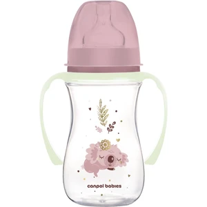 Canpol babies EasyStart Sleepy Koala 240 ml dojčenská fľaša 3 m+ Pink 240 ml