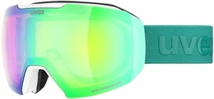 UVEX Epic Attract White Mat Mirror Green/Contrastview Orange Lasergold Lite Ochelari pentru schi