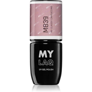 MYLAQ UV Gel Polish gelový lak na nehty odstín My Classy Cappuccino 5 ml