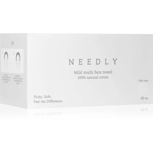 NEEDLY Mild Cleansing Multi Face Towel jednorázový bavlněný ručník pro citlivou pleť 80 ks