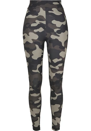 Camo Tech Women's High Waist Leggings Dark Mask