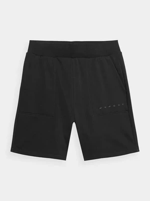 Men's 4F Tracksuit Shorts - Black