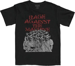 Rage Against The Machine Camiseta de manga corta Crowd Masks Unisex Black L