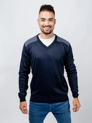 Man sweater GLANO - dark blue