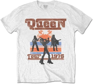 Queen Koszulka 1976 Tour Silhouettes Unisex White XL